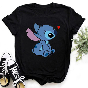  Stitch Disney Lilo Cartoon T-shirts For Women